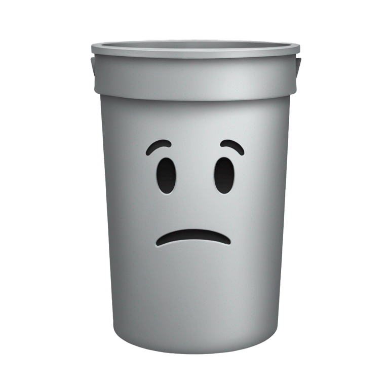 genmoji：流泪的垃圾箱