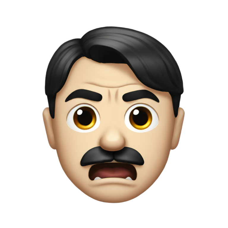 genmoji : Adolf Hitler en colère