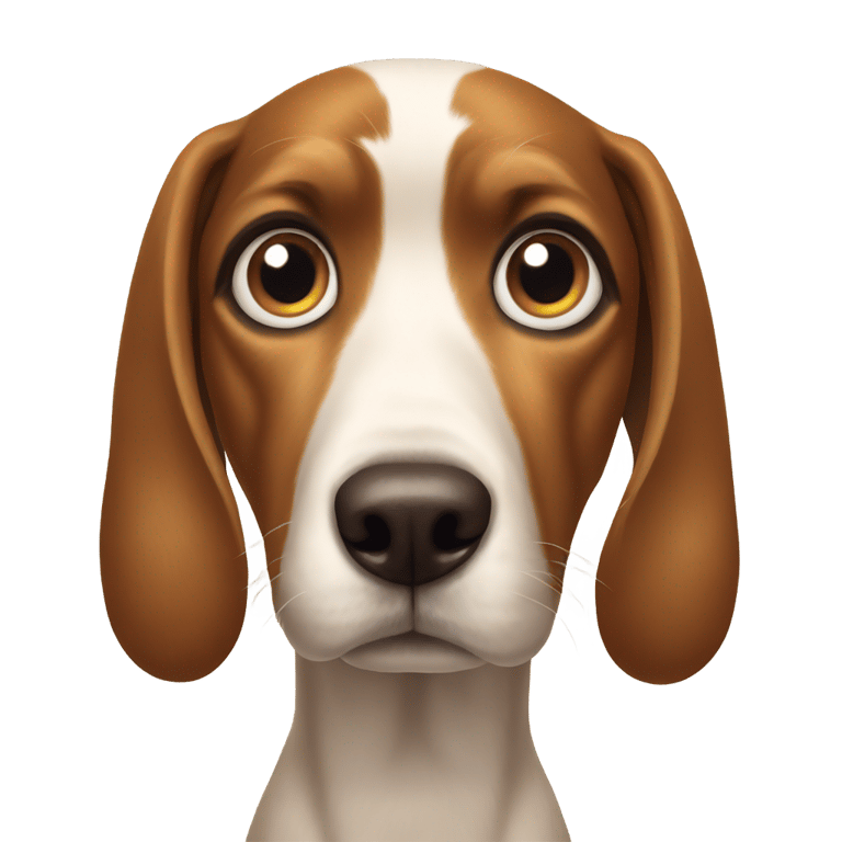 絵文字：巨大な瞳の犬