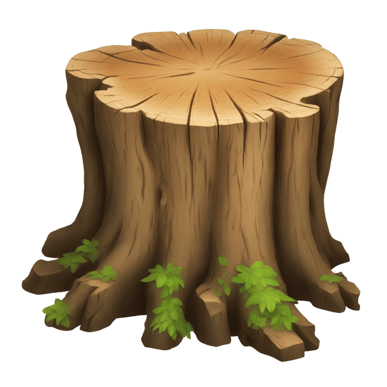 絵文字：tree stump