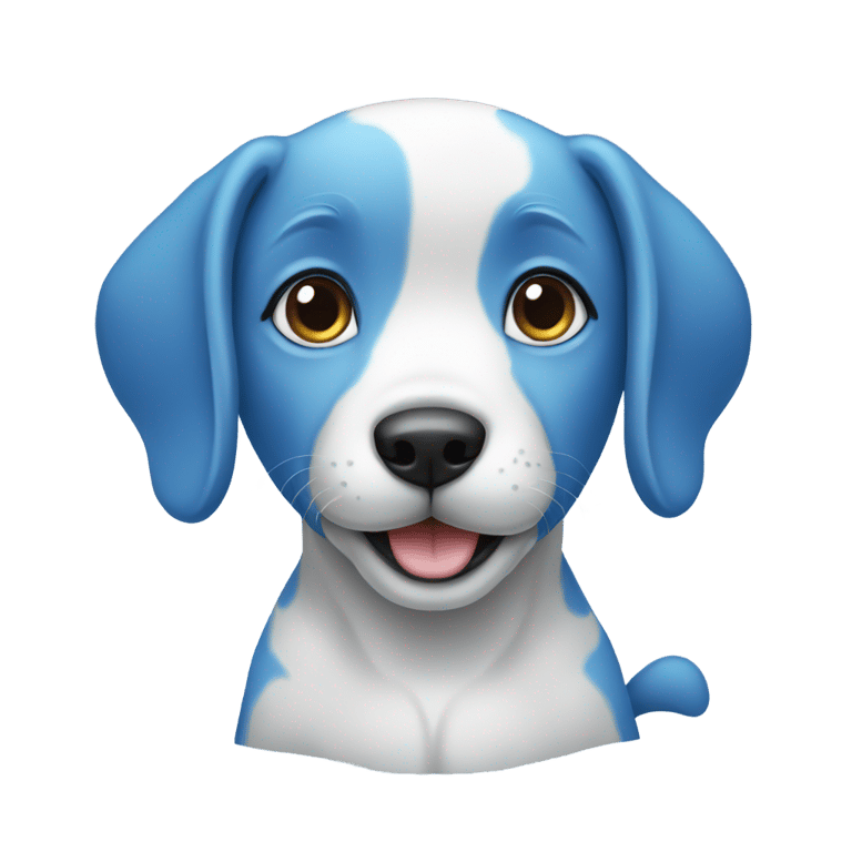 genmoji : Blue puppy