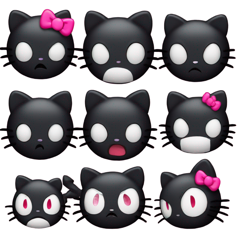 genmoji：酷洛米愤怒的Hello Kitty