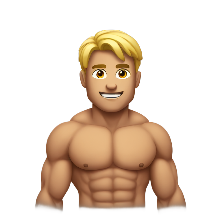 genmoji: Muscular pecs