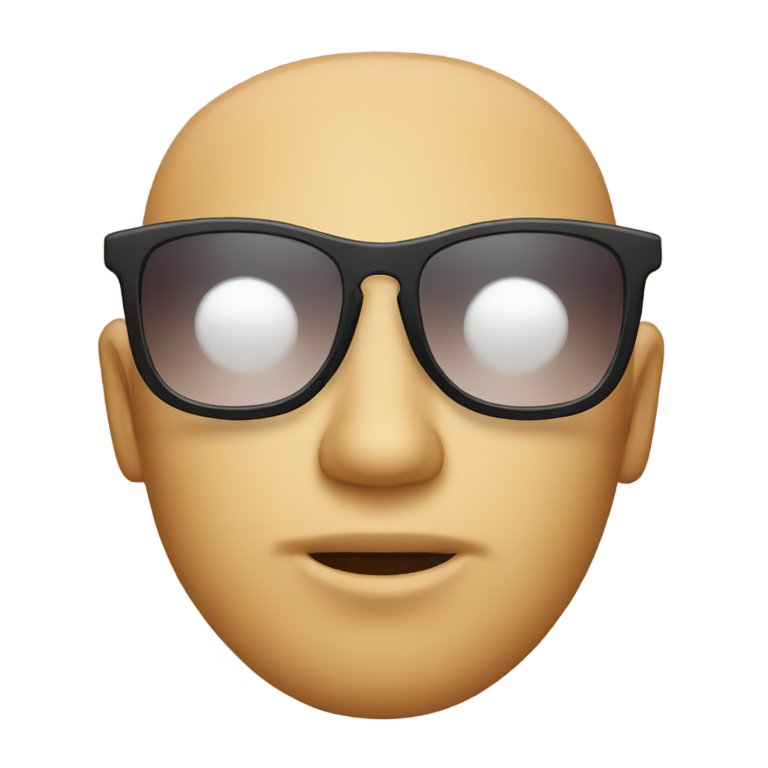 genmoji：眼袋配墨镜