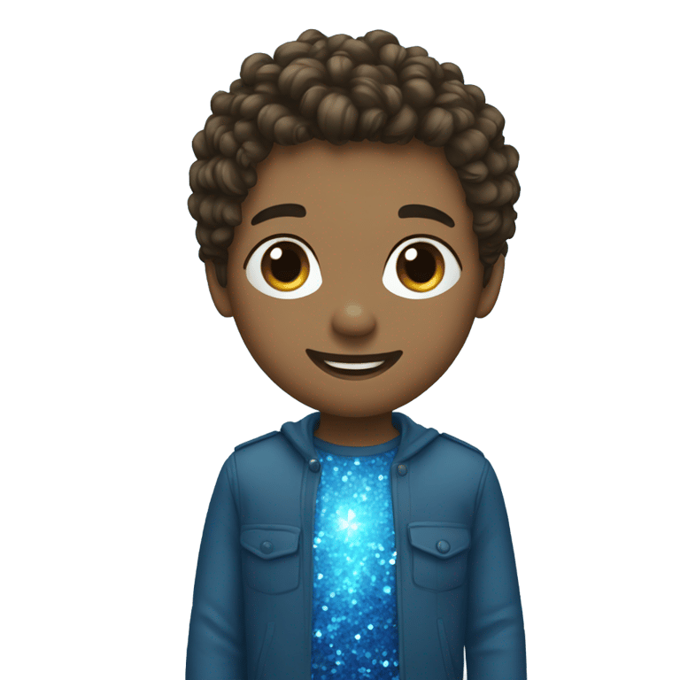 genmoji: Blue sparkles