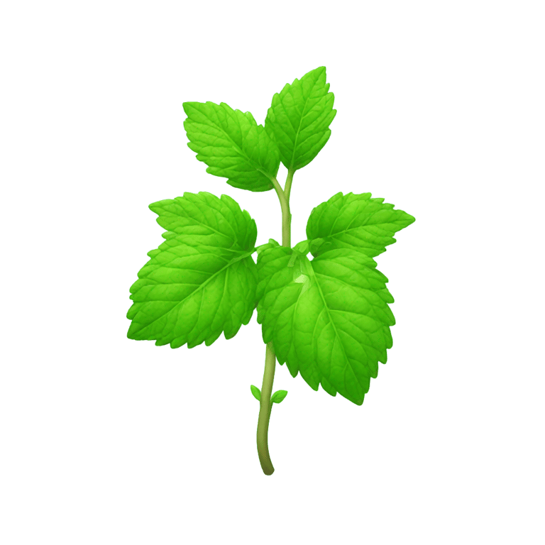 genmoji : moden mint plant