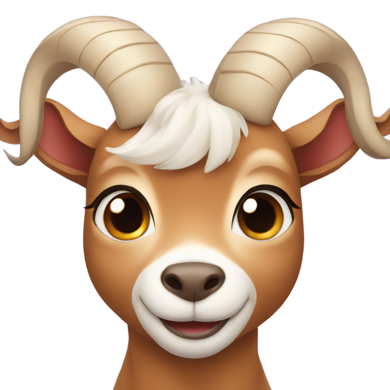 絵文字：Chi Chi the cartoon tan goat