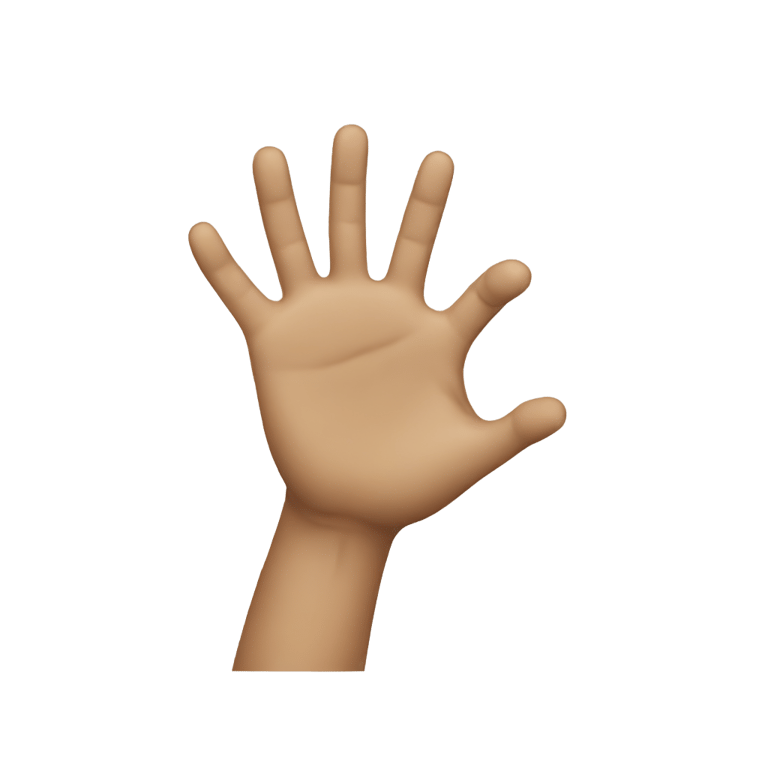 genmoji：One hand ready to keep a Iphone