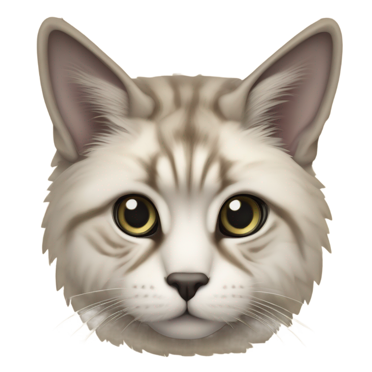 genmoji：浅灰色狗狗玩具，带有故事拉链，胸部和四肢为黑色，黑色直立耳朵，粉红色舌头。眼睛为白色，带有小黑点。
