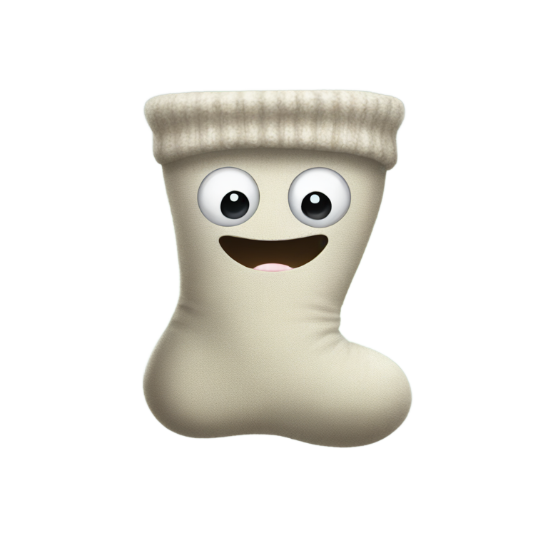 絵文字：stinky sock and gross face