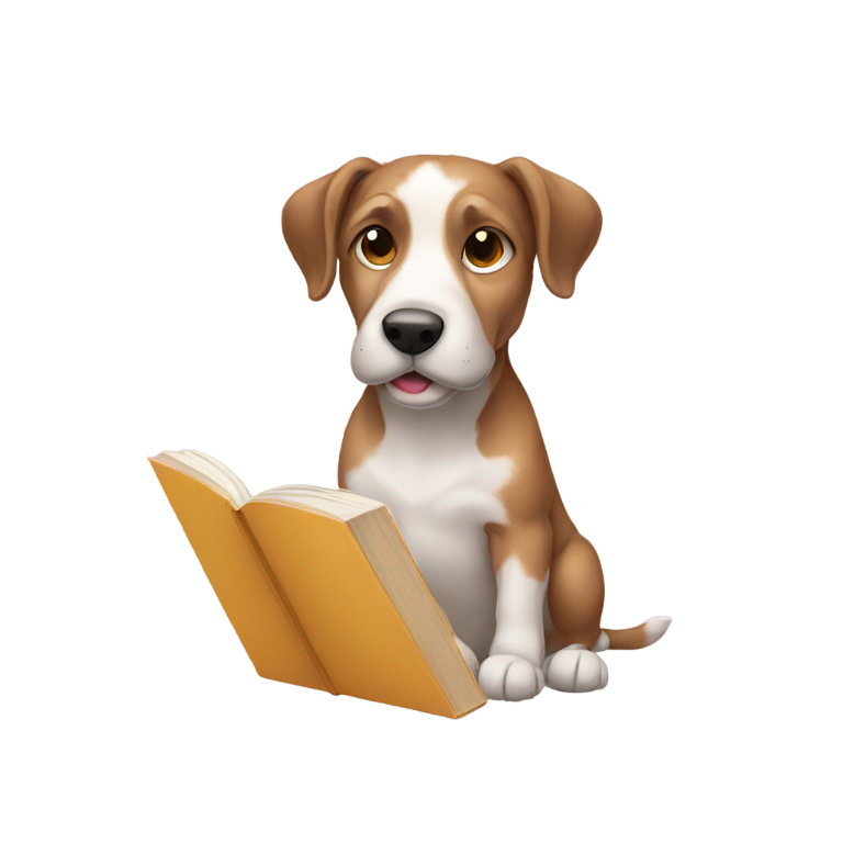 genmoji : Un chien qui étudie