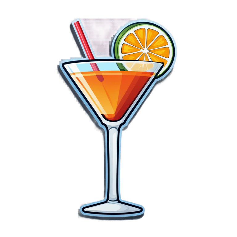 genmoji : cocktail de dessin animé 🍹