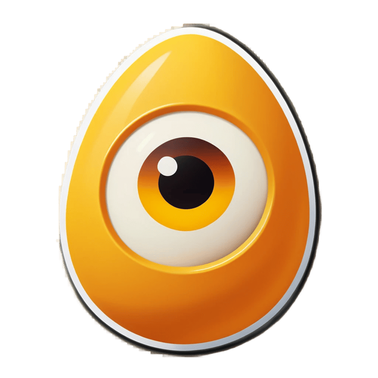 genmoji: Egg yolk cute eye's and mouth