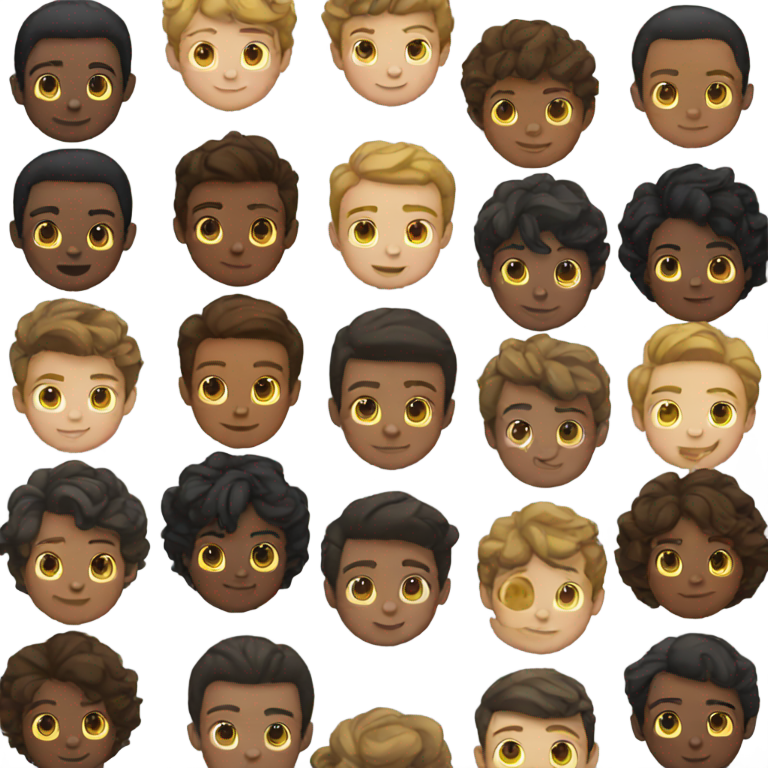 genmoji：一群男孩