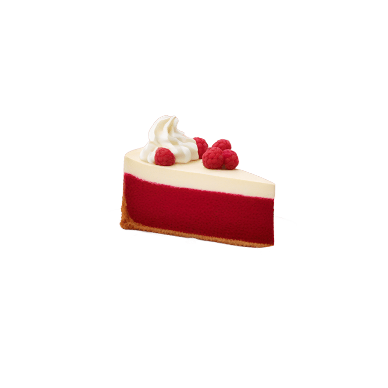 絵文字：Red velvet cheesecake