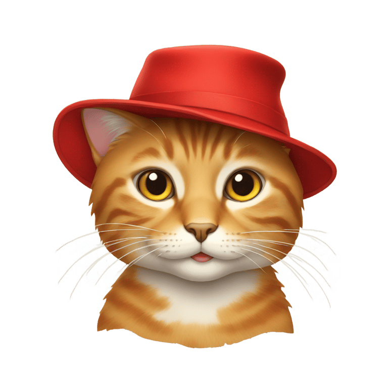 genmoji：红帽子猫