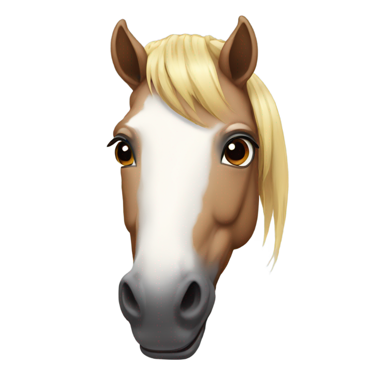 genmoji：患有严重唐氏综合症的马