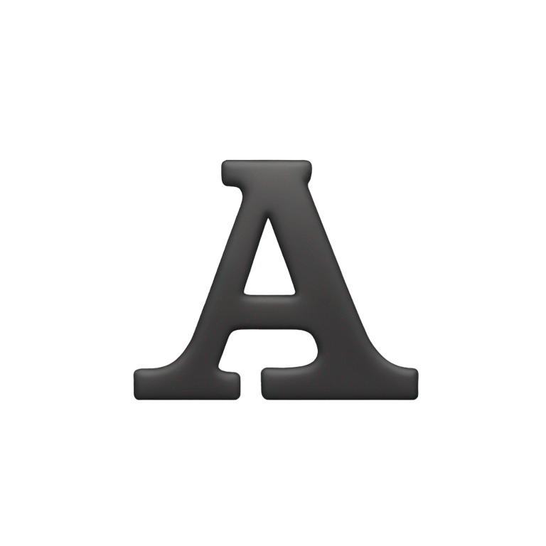genmoji：字母A