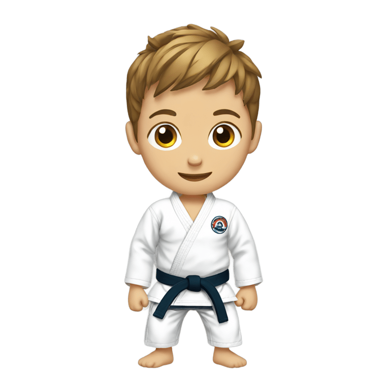 絵文字：Kid doing Jiu jitsu