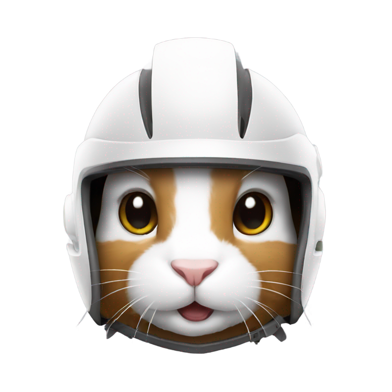 genmoji：戴头盔的兔子