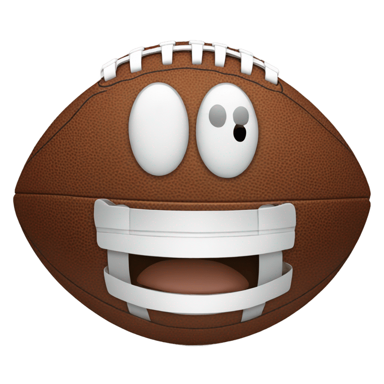 絵文字：Football with a face