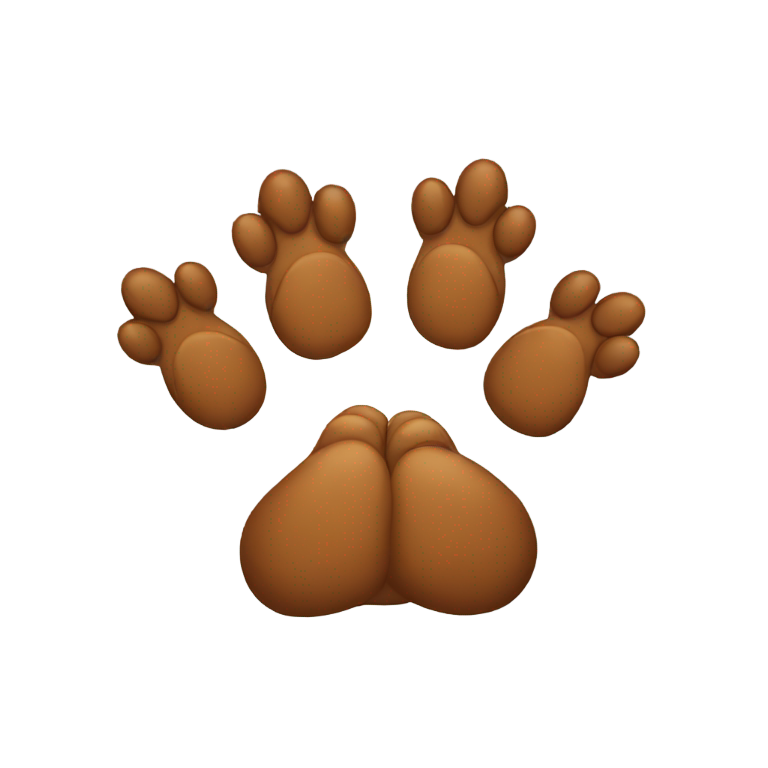 genmoji : Pattes d'ours