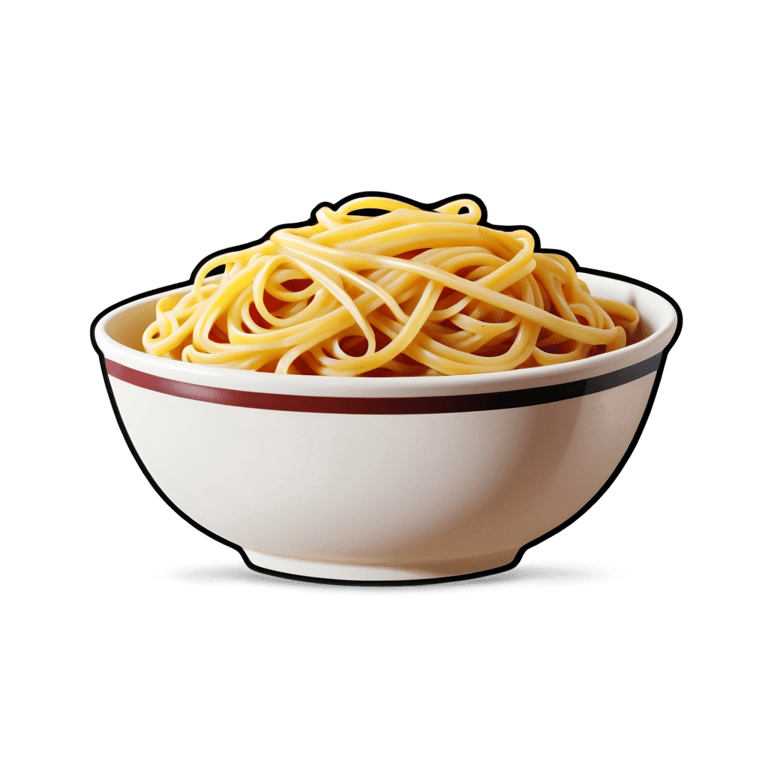 genmoji : Spaghetti dans un bol