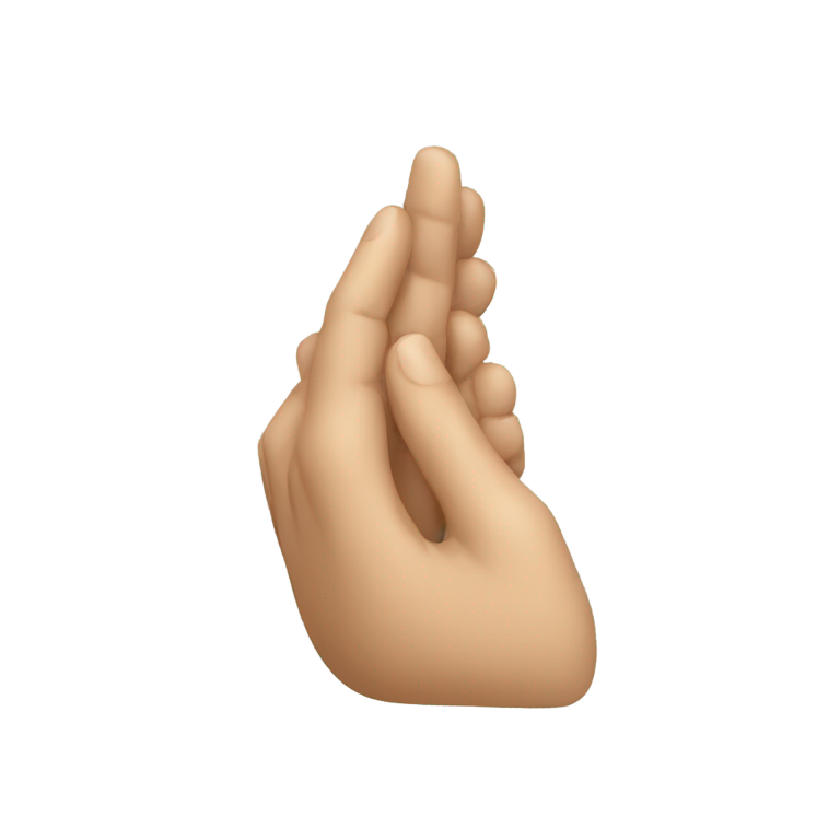genmoji：叠手岩石手势