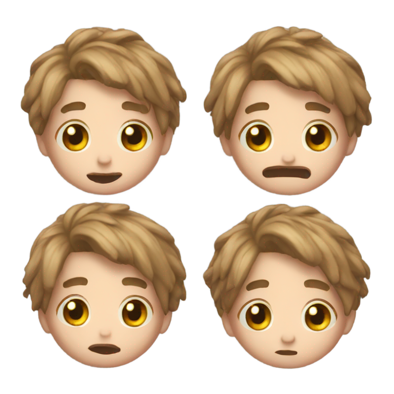 genmoji: embarrassed tiktok emoji