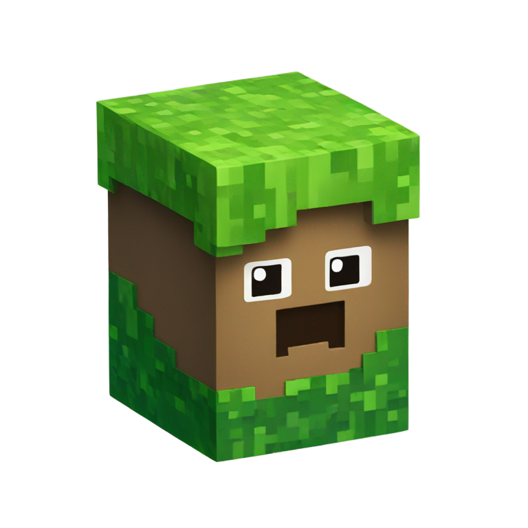 genmoji: Minecraft grass block
