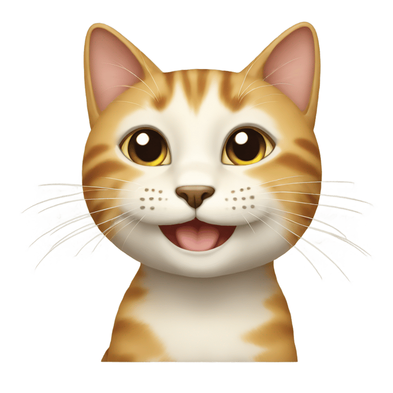 genmoji : Un petit chat Xiaomi heureux