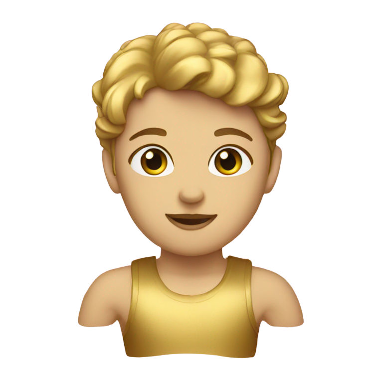 genmoji：Gold and pink