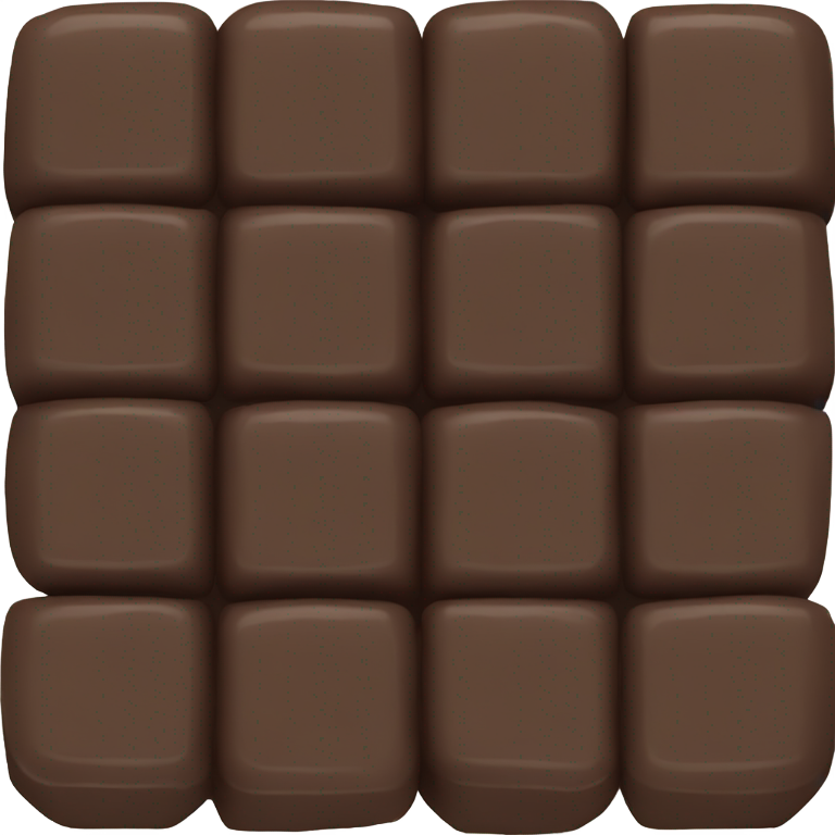 絵文字：ダークチョコレートコンパウンドブロック