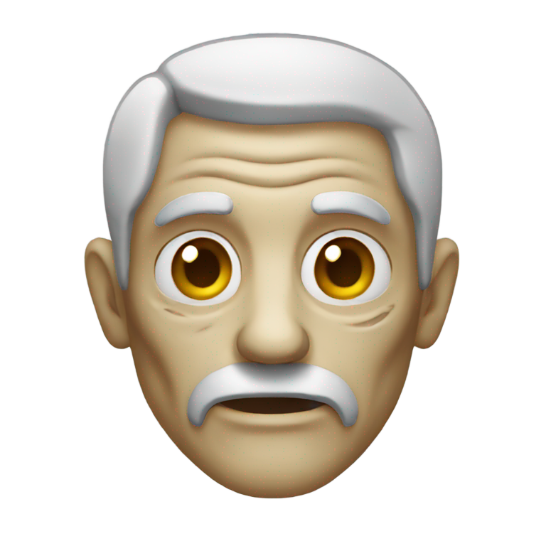 genmoji: create an old man zombie emoji
