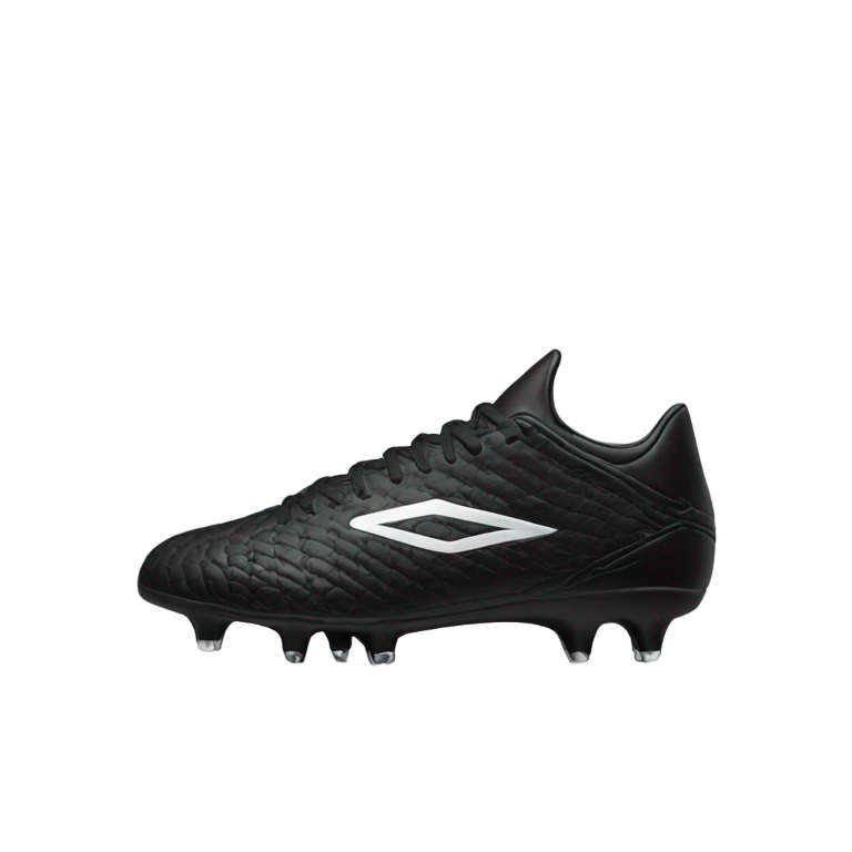 genmoji : Chaussure de football noire en diagonale