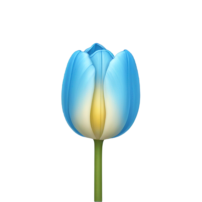 genmoji: light blue tulip apple emoji