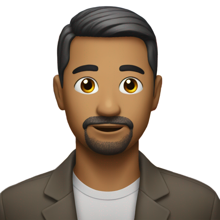 genmoji : immigrant with trump in the background