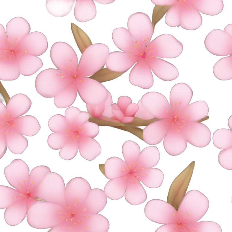 genmoji：樱花水晶与花朵