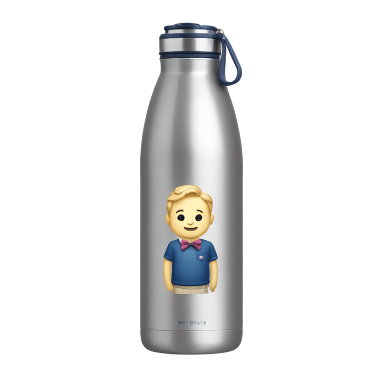 genmoji：精致的斯坦利水瓶，带有蝴蝶结