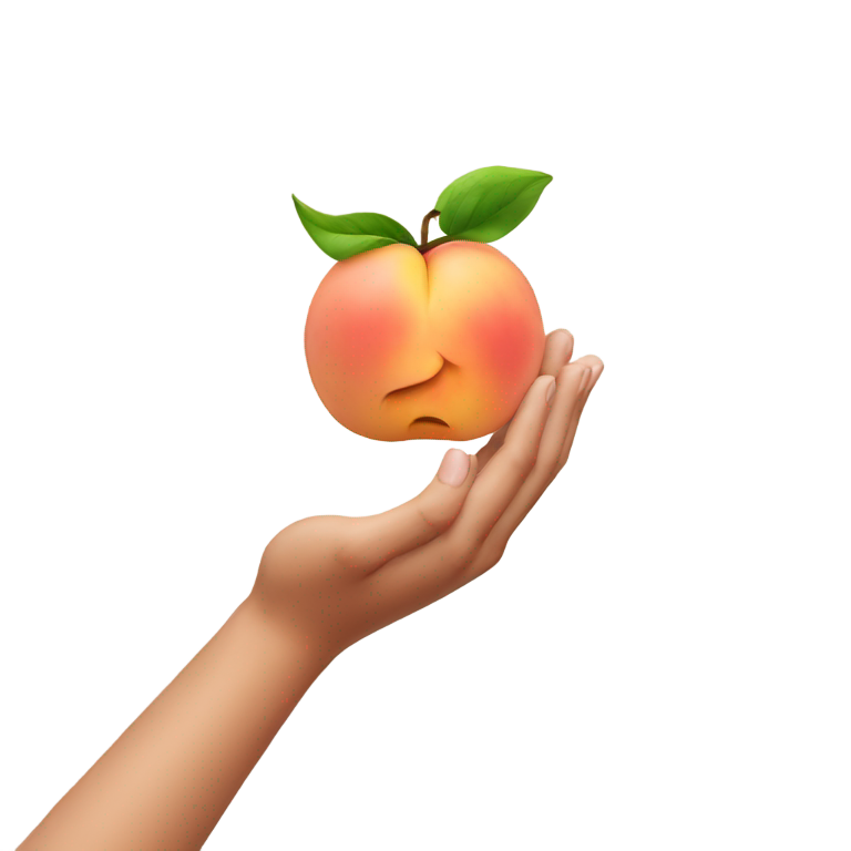 genmoji：桃子手绘