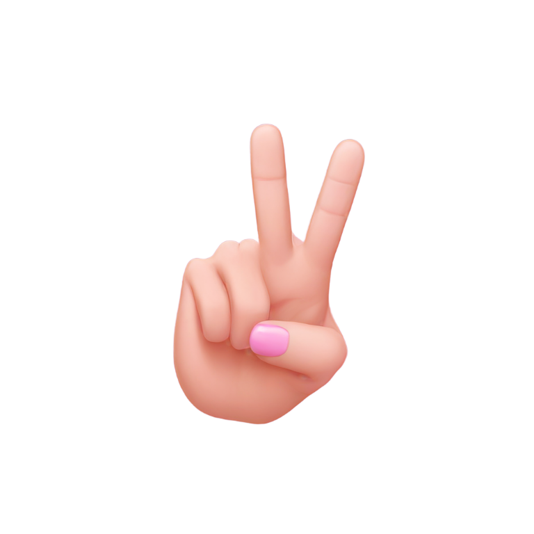 genmoji: pink middle finger