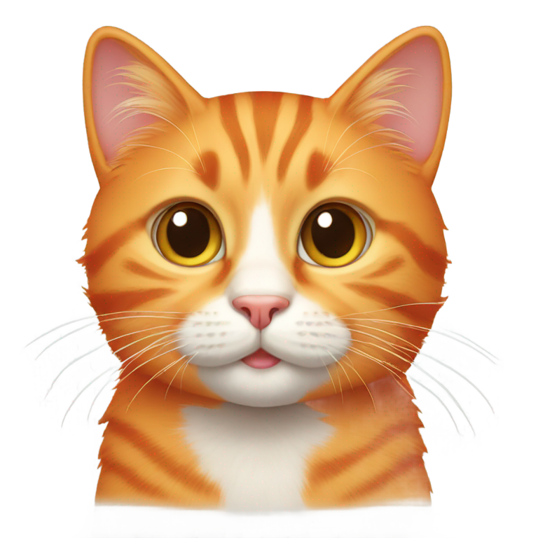 genmoji: cute orange cat
