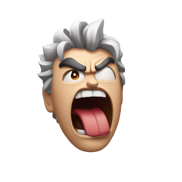 genmoji: super angry vein popping