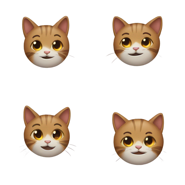 絵文字：猫耳の控えめな笑顔絵文字