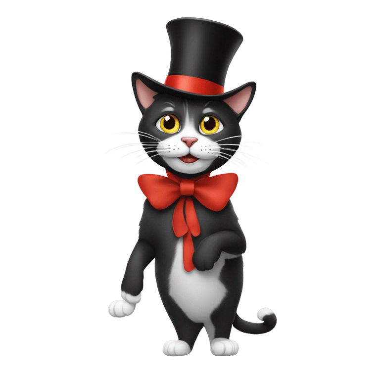 genmoji：猫在帽子上