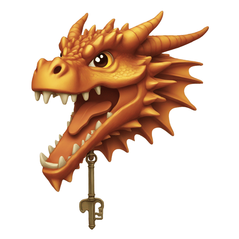 genmoji : Clé tête de dragon