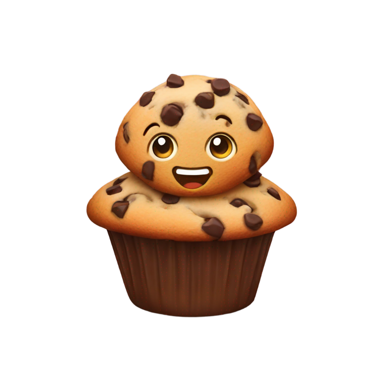 genmoji : Muffin aux pépites de chocolat