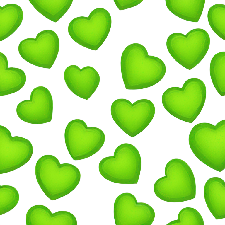 genmoji : Cœur vert citron