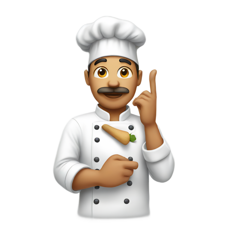 prompt: chef kissing his fingers