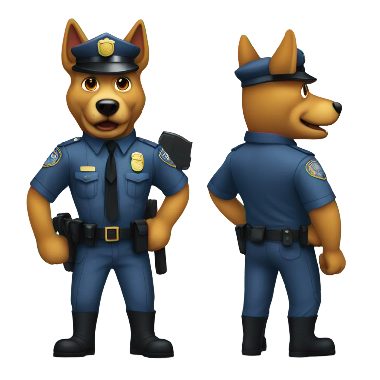 genmoji: Dogman supa cop dav pilkey
